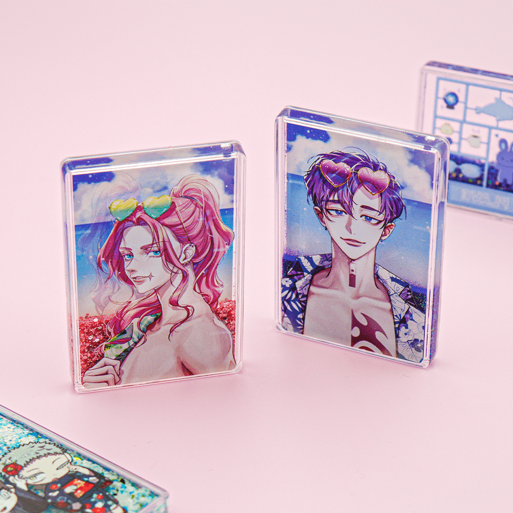 아크릴 글리터 박스